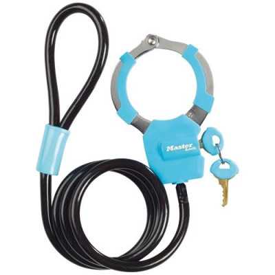 CABLE ANTIVOL A CLE AVEC MENOTTE 1M (Vendu par 1)