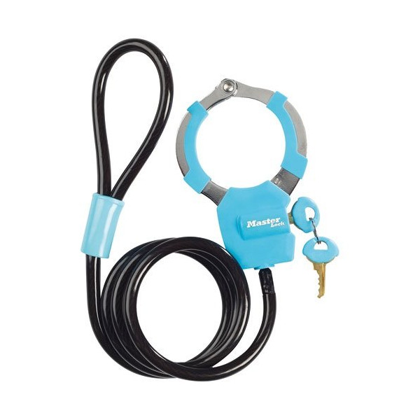 MASTER LOCK - Câble antivol à clé avec menotte 1 m