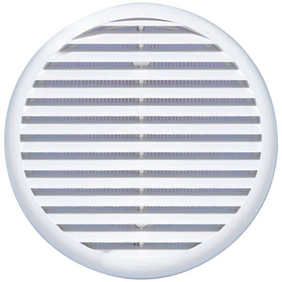 GRILLE RONDE A CLIPSER Ø175MM BLANC (Vendu par 1)