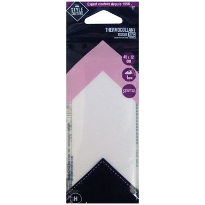 THERMOCOLLANT NEUTRE 45X12CM TISSU FIN
