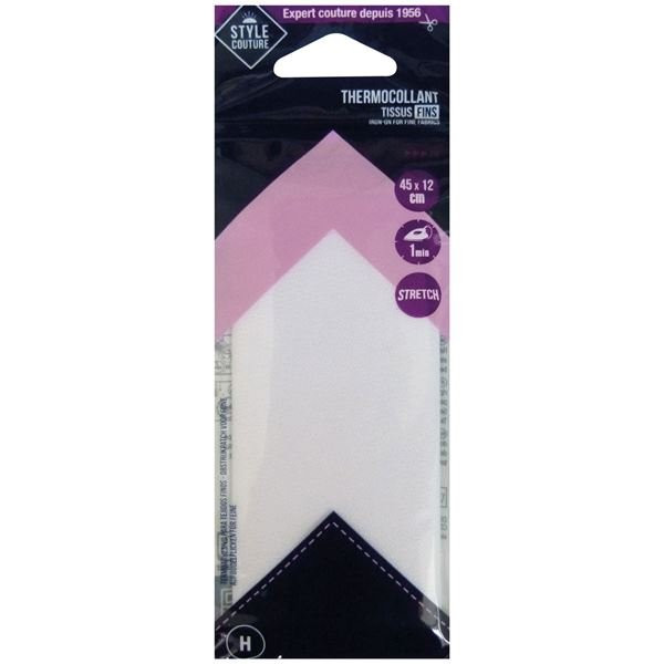 CREA PECAM - Thermocollant neutre 45x12cm tissus fins