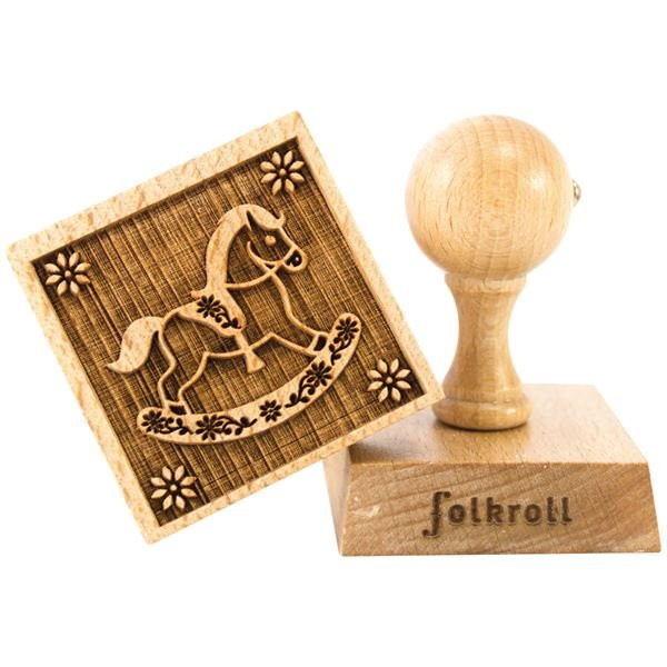 PATISSE - Tampon à biscuits carré - Motif Cheval à bascule