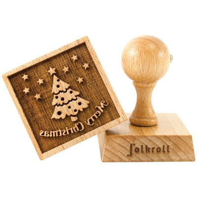 TAMPON DECO CARR MERRY CHRISTMAS