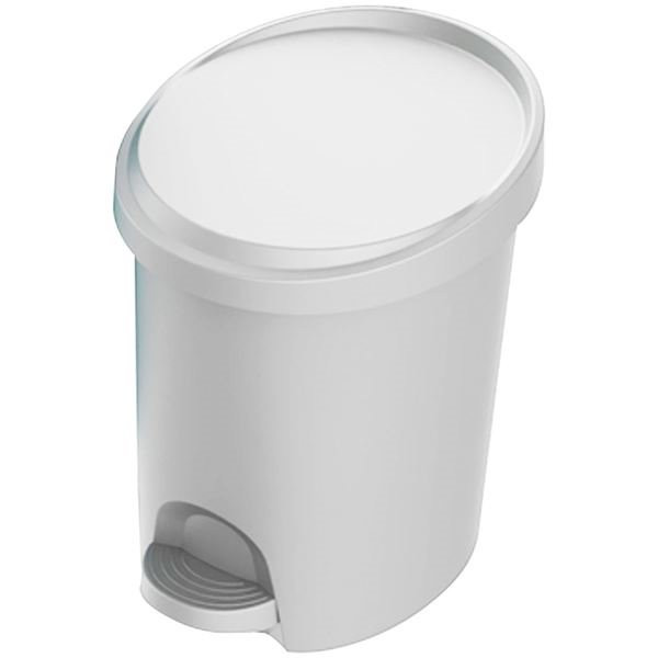 EDA - Poubelle à pédale Stepy 6l blanc
