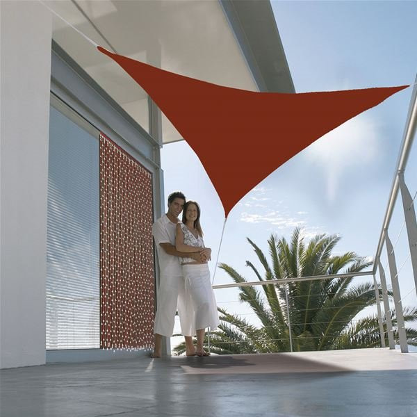 JARDILINE - Voile ombrage triangulaire 3m terracotta