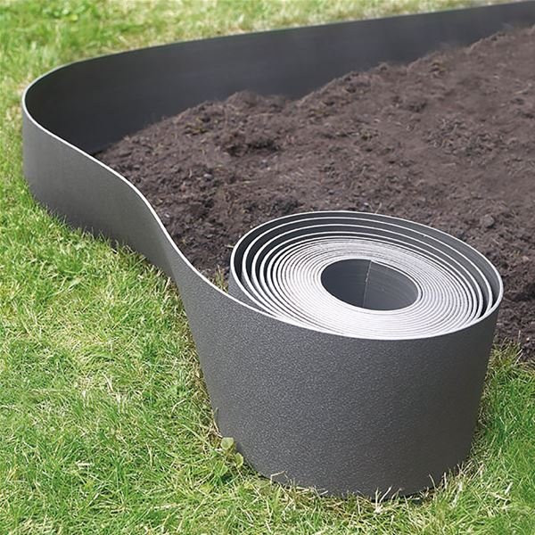 NORTENE - Bordure flexible en PE 100% recyclé Etik bordura gris