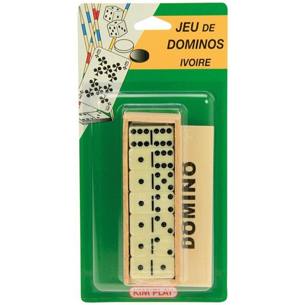 KIM - Dominos coloris ivoire plumier bois