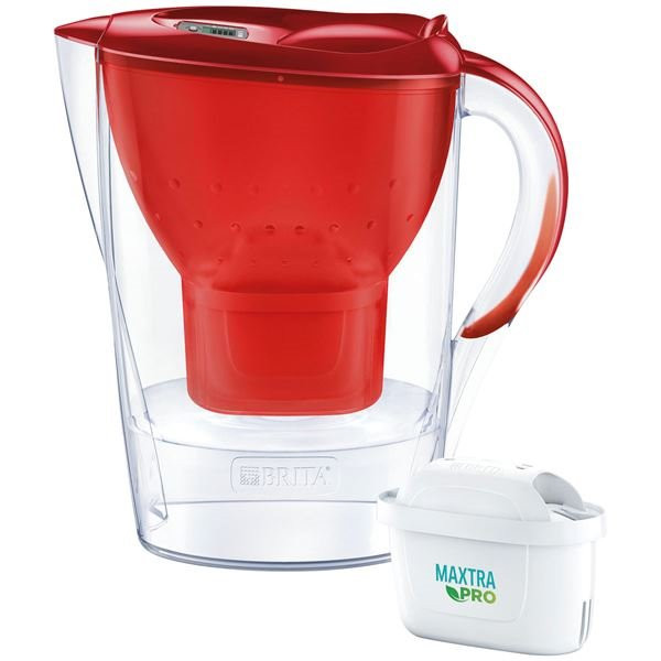 BRITA - Carafe 2,4 L Rouge - Marella Maxtra Pro All-in-1