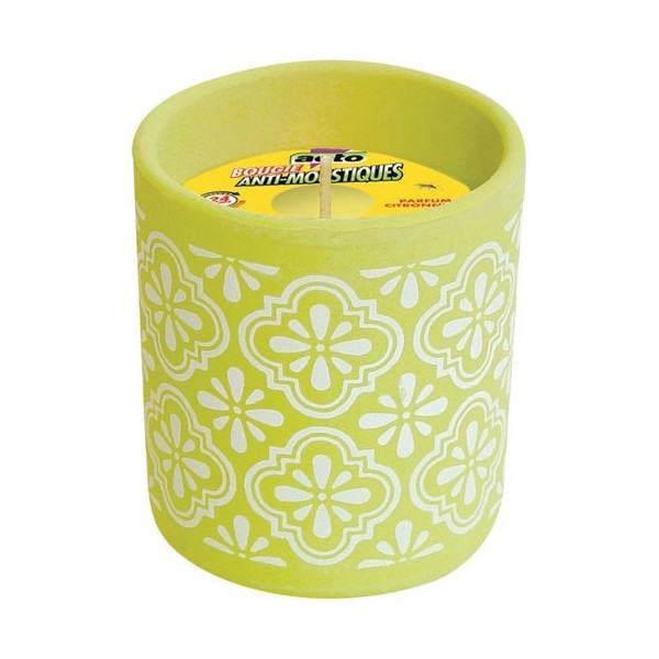 ACTO - Bougie anti moustiques au geraniol et citronnelle 24 heures