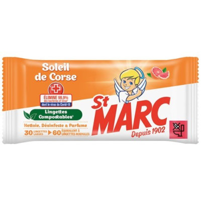 Lingettes soleil de Corse x 30 St Marc.