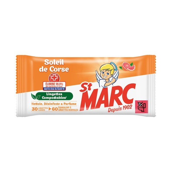 ST MARC - Lingettes soleil de Corse x 30 St Marc.