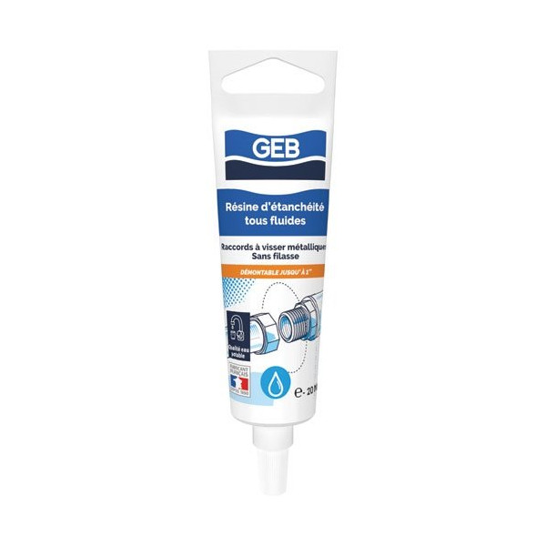 GEB - Gebetanche resine étanccheité eau potable rt1 flacon 75 ml