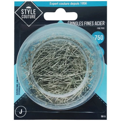 EPINGLES FINES ACIER X750 (Vendu par 1)