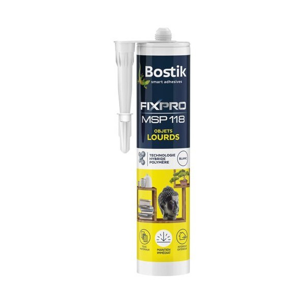 BOSTIK - Mastic fixpro msp118 objets lourds 290ml