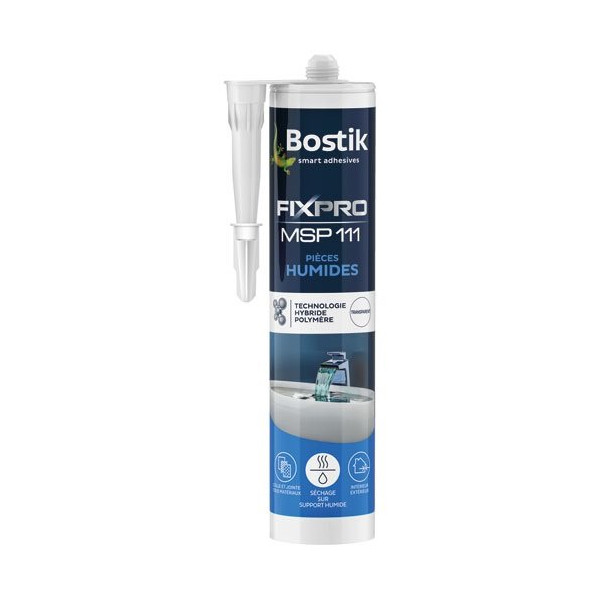 BOSTIK - Mastic fixpro msp111 pieces humides 290ml