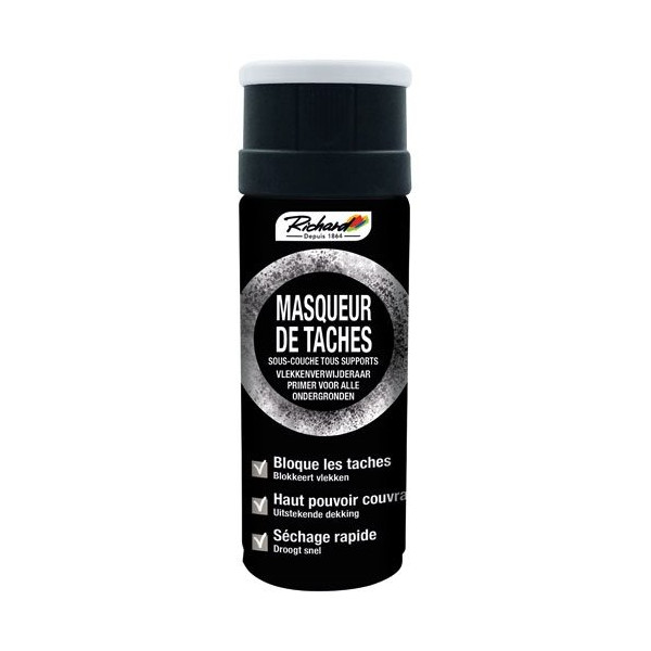 RICHARD COLORANTS - Aérosol 400ml sous couche masqueur de taches blanc