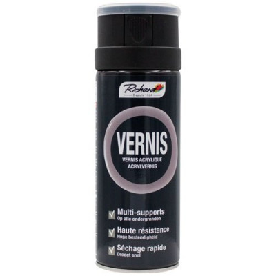 Aérosol 400ml vernis acrylique mat multi supports