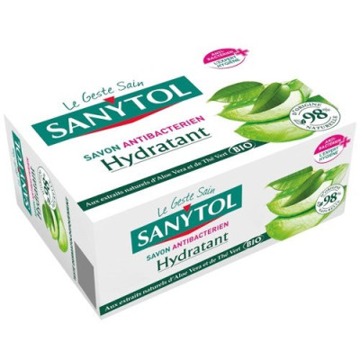 Savon solide antibacterien hydratant aloe vera the vert bio