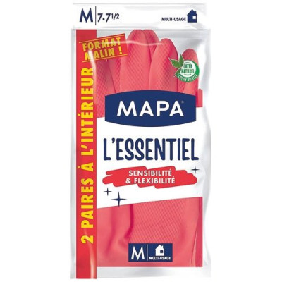Gants l'essentiel sensibilité & flexibilité m x2 paire