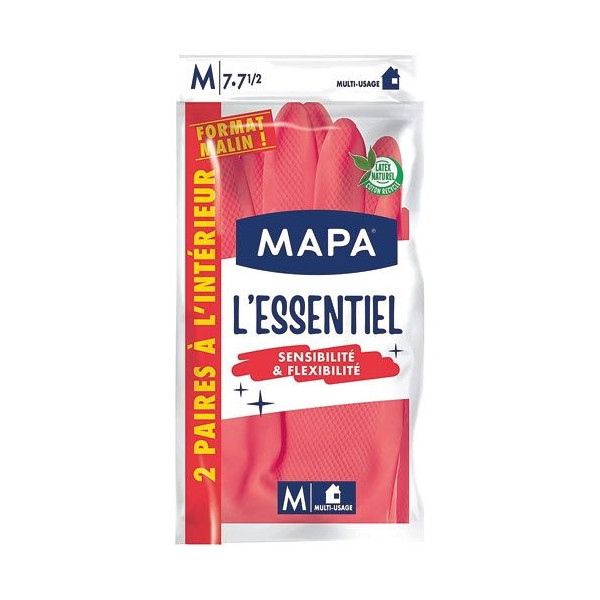 MAPA - Gants l'essentiel sensibilité & flexibilité m x2 paire