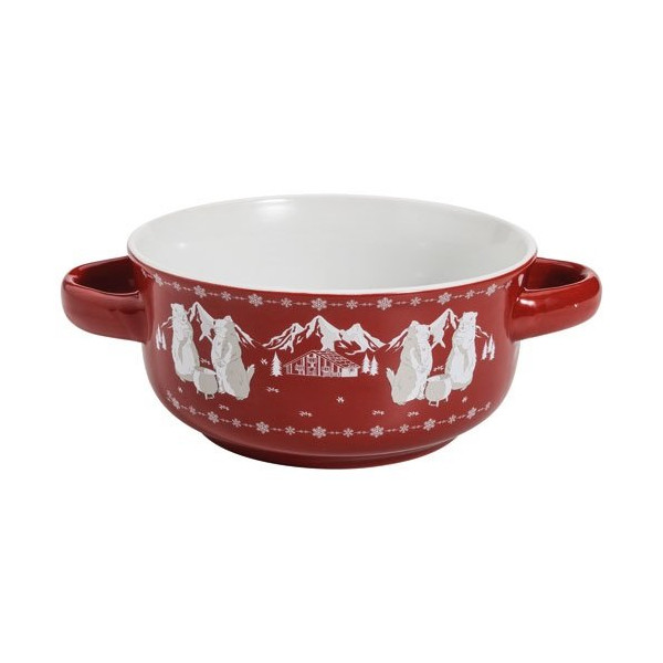 TABLE ET COOK - Bol à soupe 13.5 cm Rouge - Marmottes