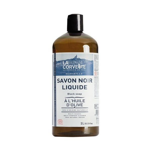 LA CORVETTE - Savon noir liquide a l huile d'olive 1l ecocert
