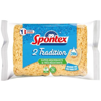 Eponges tradition super résistantes absorbantes n2x2