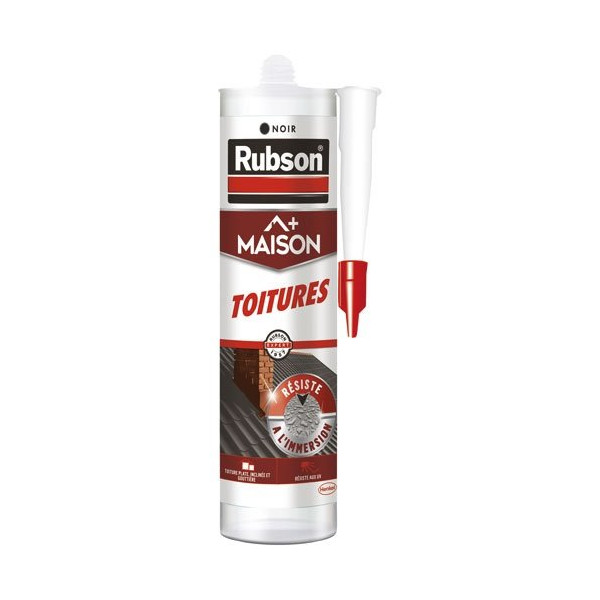 RUBSON - Mastic toiture cartouche 280ml noir
