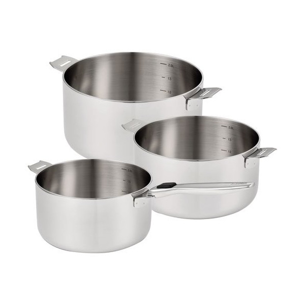 BEKA LINE - Série 3 casseroles inox 16 / 18 / 20 cm - R'Évolution