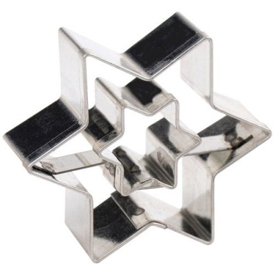Découpoir Étoile double 5 cm Inox