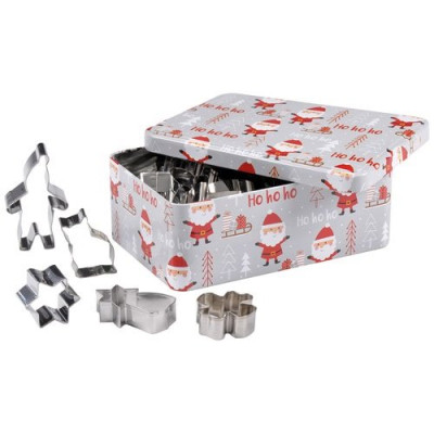 Boîte métal 25 emporte-pièces - Père-Noël