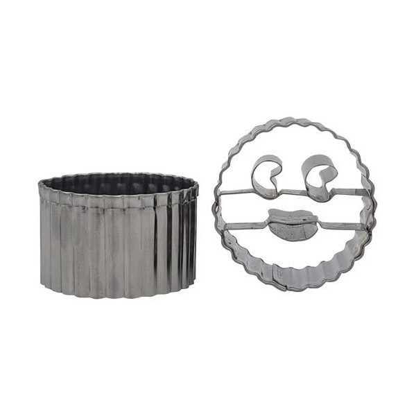 PATISSE - SEt 2 découpoirs Petits Smiley 4 cm