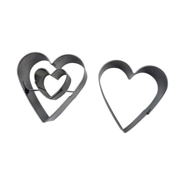 PATISSE - Set 2 découpoirs Cœur 4 cm