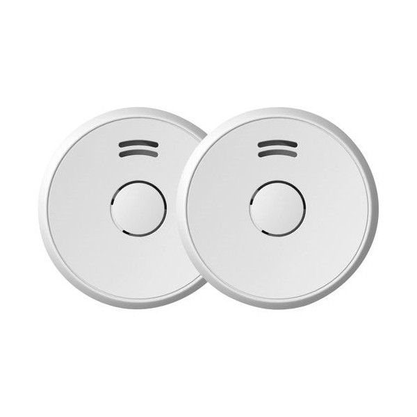 PROFILE  - Détecteur fumée 1A 2xbatterie 9 volts lot de 2