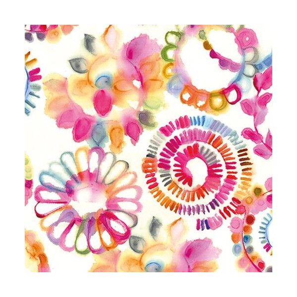 AMBIENTE - Lot 20 serviettes en papier 33 x 33 cm - Cercles Fantastiques