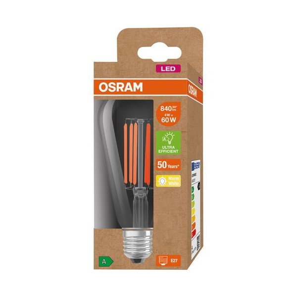 OSRAM - Led edison clair filament 4w e27 blanc chaud
