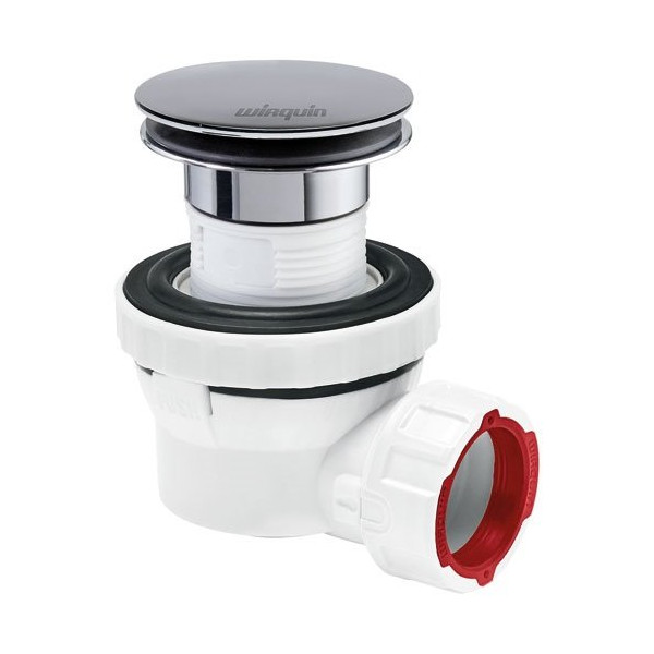 WIRQUIN - Bonde + siphon lavabo d32 quick clac corps blanc