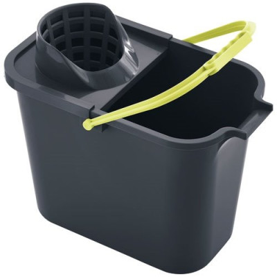Seau Essoreur Gris/Vert Citron 12L