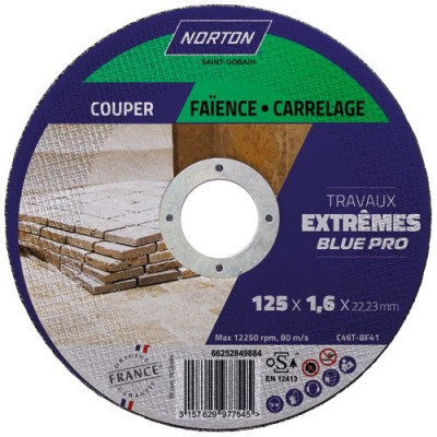 Disque à tronçonner extrême carrelage 125x1.6x22.2