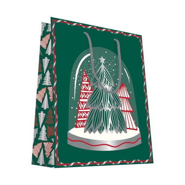 LES COULEURS DE L'EMBALLAGE - Sac cadeau boules de noel 2613x32cm