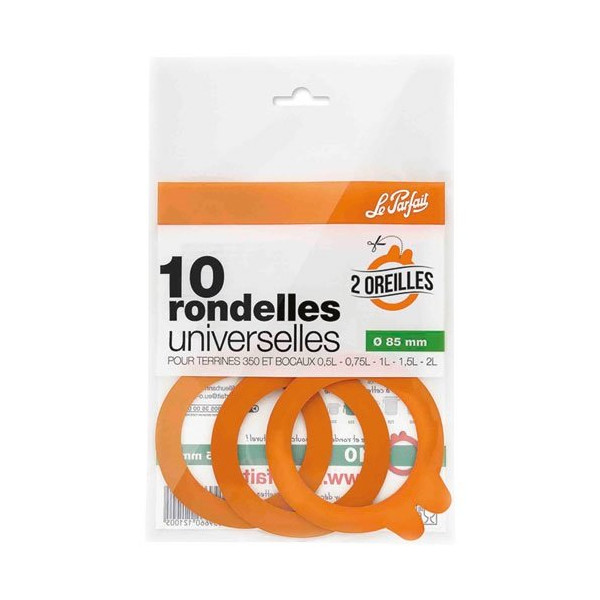 LE PARFAIT - Sachet 10 rondelles universelles 2 oreilles 85 mm - Super
