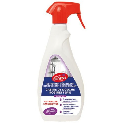 Ecness détartrant cabine de douche 750ml vaporisateur.