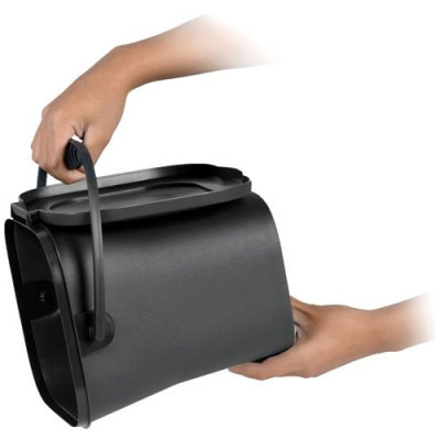 Seau compost 6l gris anthracite avec couvercle