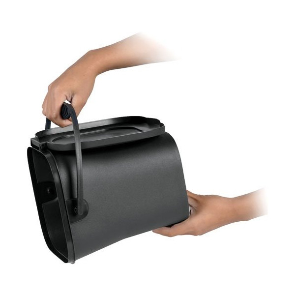 EDA - Seau compost 6l gris anthracite avec couvercle