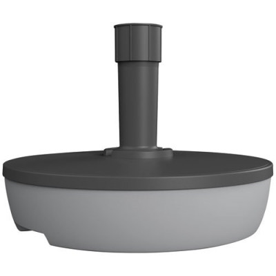 Pied de parasol rond 20l à remplir gris béton