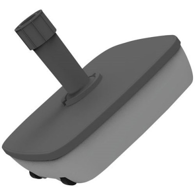 Pied de parasol carré 25l à remplir gris béton