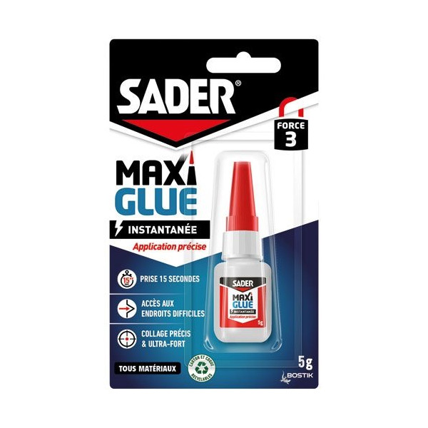 SADER - Sader maxi glue instantanée précision liquide 5g
