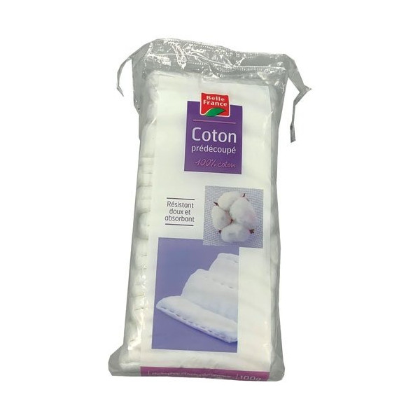 BELLE FRANCE - Coton hydrophile sachet 100g