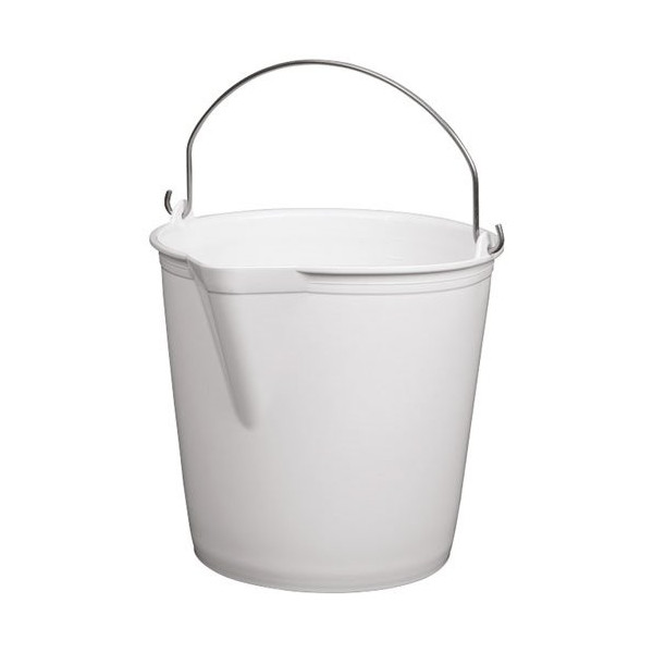 ALUMINIUM ET PLASTIQ - Seau à bec 13l d29 blanc alimentaire