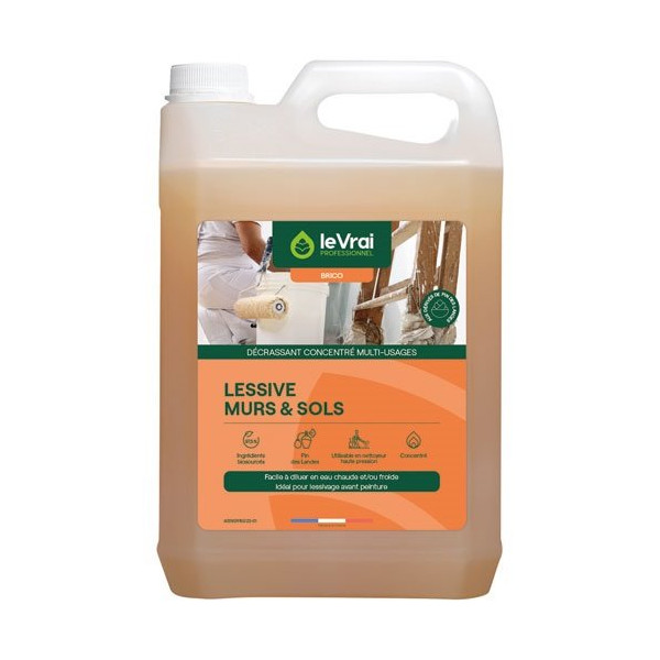 LE VRAI PRO BRICO - Lessive murs et sols 5 L